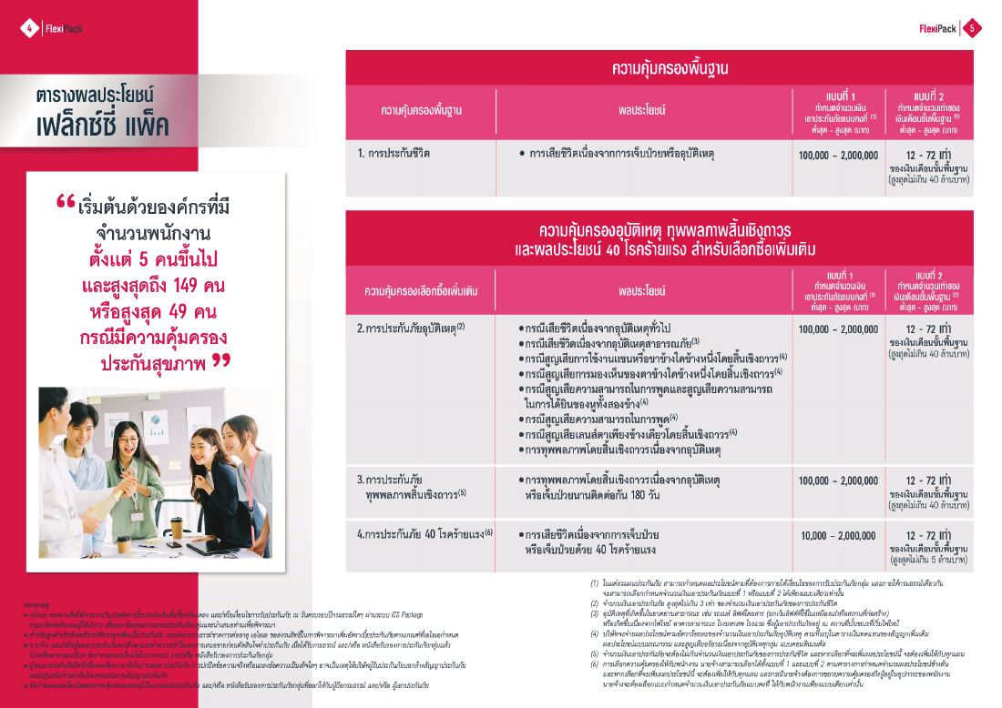 AIA Flexi Pack โบรชัวร์ หน้า 3