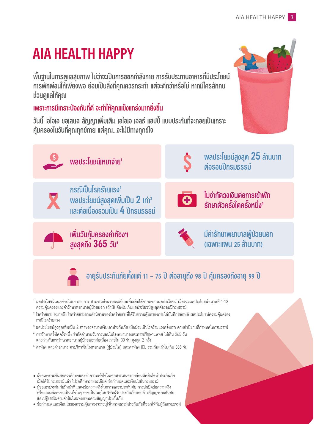 AIA Health Happy โบรชัวร์ หน้า 3