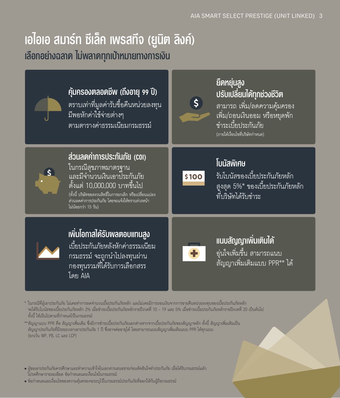 AIA Smart Select Prestige โบรชัวร์ หน้า 3